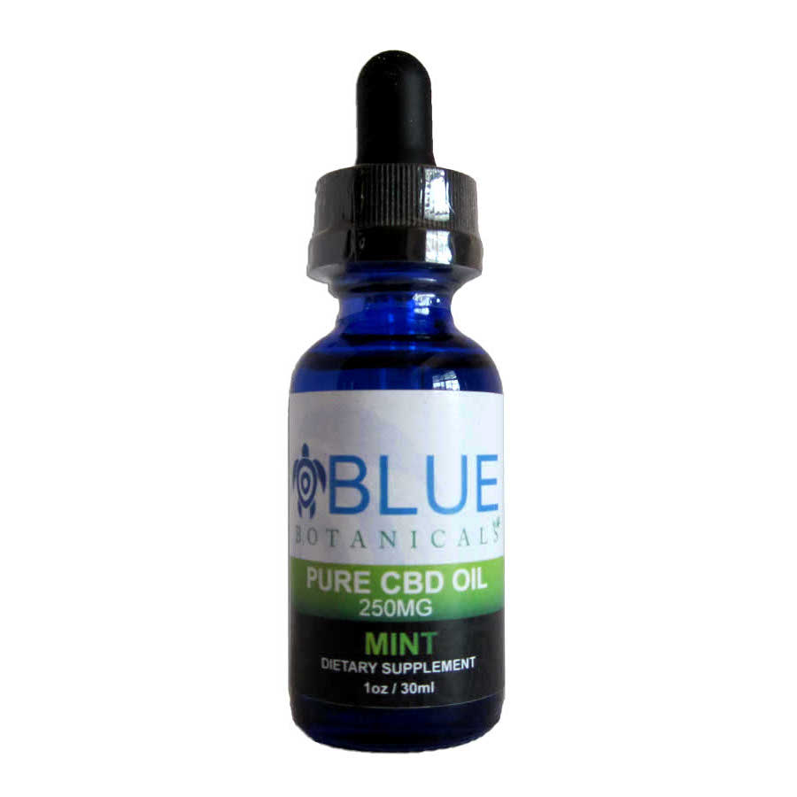 Pure CBD Oil Mint - 250mg - Blue Botanicals